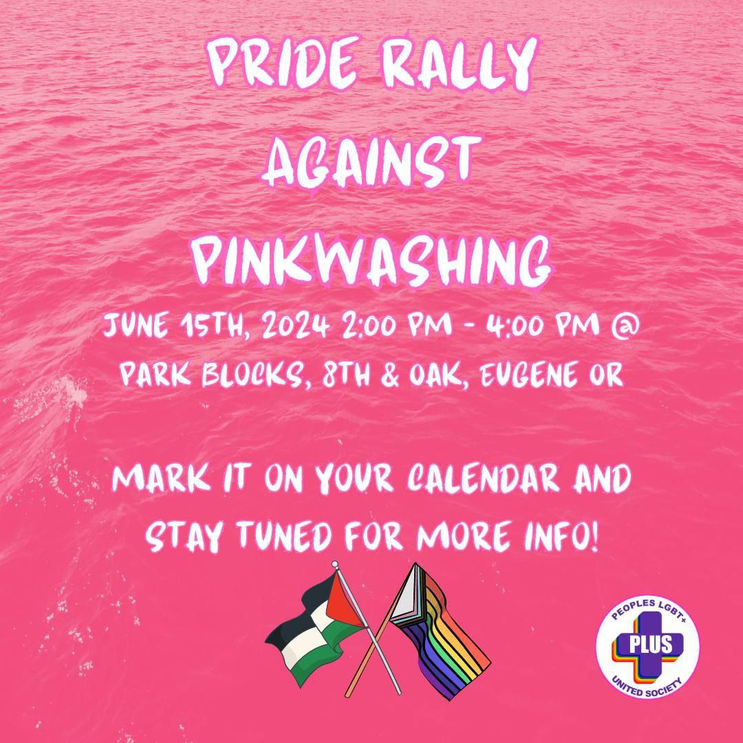 Pride Rally Against Pinkwashing