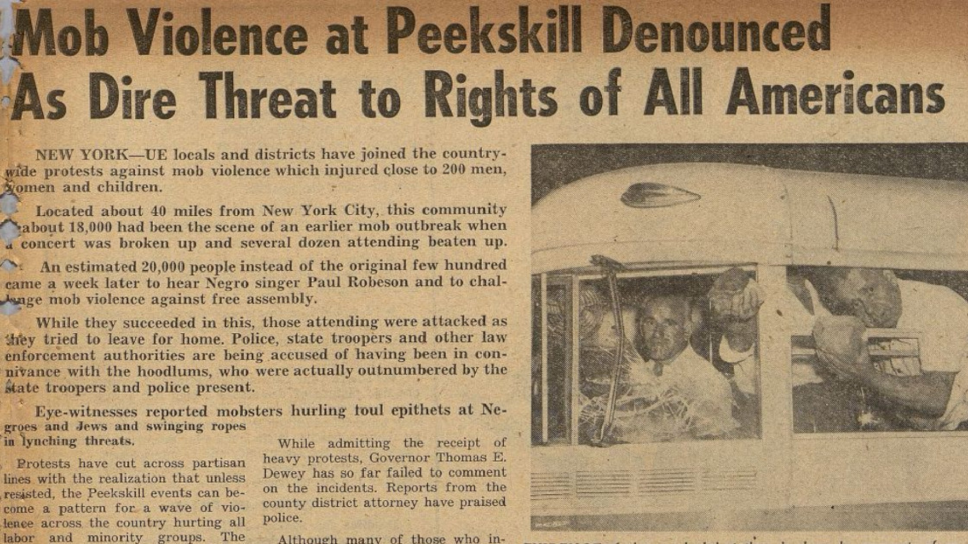 UE: The Peekskill Riots—Where Everyday Union Members Stood Up to Racism, Anti-Semitism, and Hate